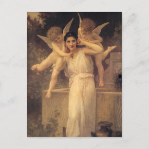 Youth by Bouguereau, Victorian Angels Portrait Postcard