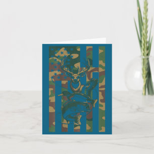 Youth Cross Camo Hunting Fishing B Deer Duck Camou Card