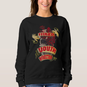 Youth Director Inked Skull & Red Roses Tattoo Sweatshirt