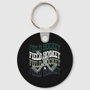 Youth Field Hockey Shirt Teen Girl Sister Mom Cute Key Ring