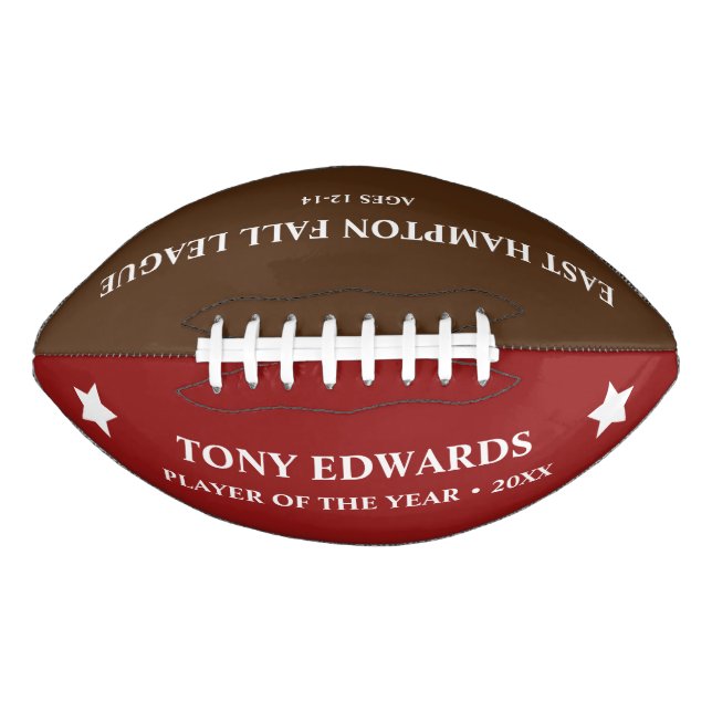 Youth Football League Trophy Football (Front)