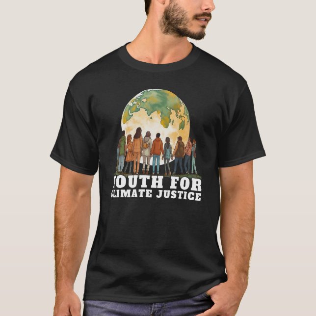 Youth for Climate Justice Climate Change Youth Act T-Shirt (Front)