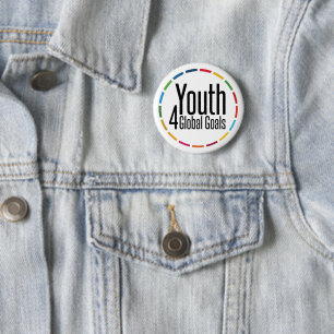 Youth for Sustainability Goals Inspiring Gifts 6 Cm Round Badge