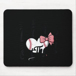 Youth girl baseball sister toddler that brother mouse pad