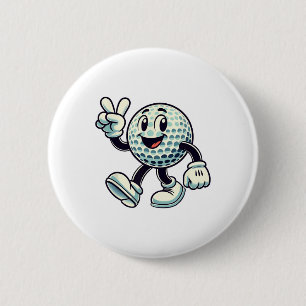 Youth Golf Player Boys Golf Funny 6 Cm Round Badge