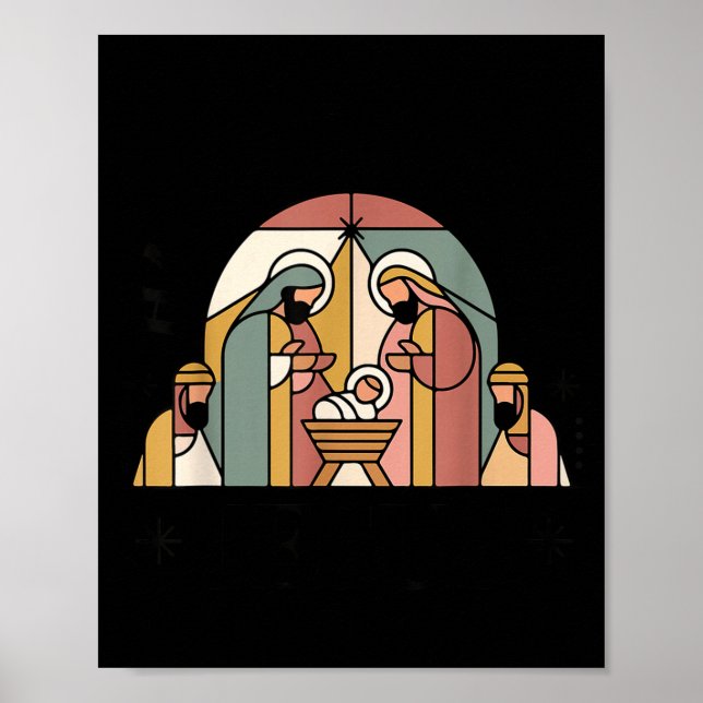 Youth Happy Birthday Jesus Christmas Christian Tod Poster (Front)