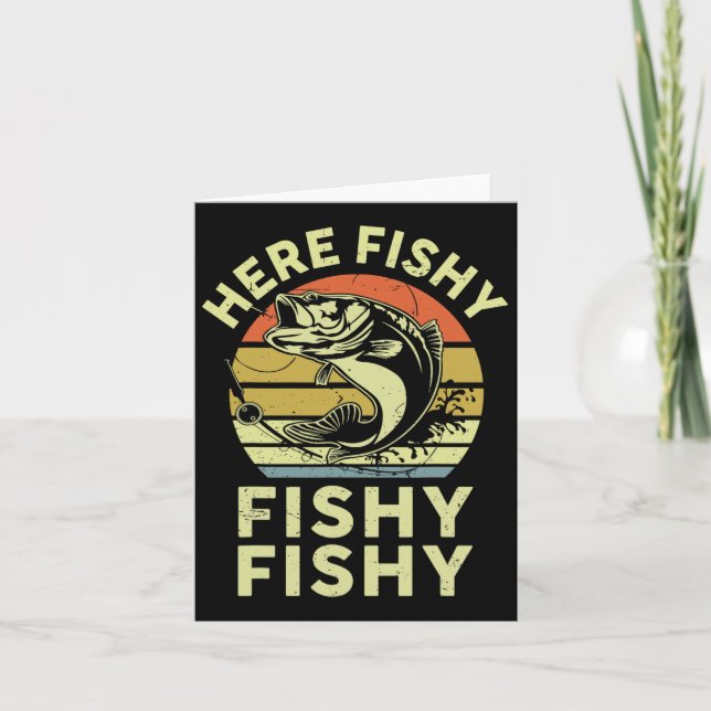 Youth Here-fishy Shirt Kids Toddler Men Funny B Fi Card (Front)