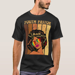 Youth Pastor Afro African American Women Black His T-Shirt