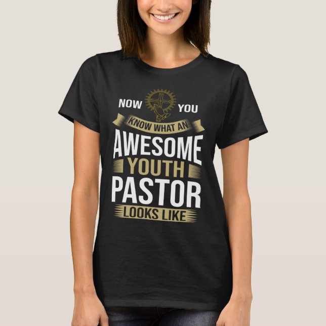 Youth Pastor Church Minister Clergy Christian Jesu T-Shirt (Front)