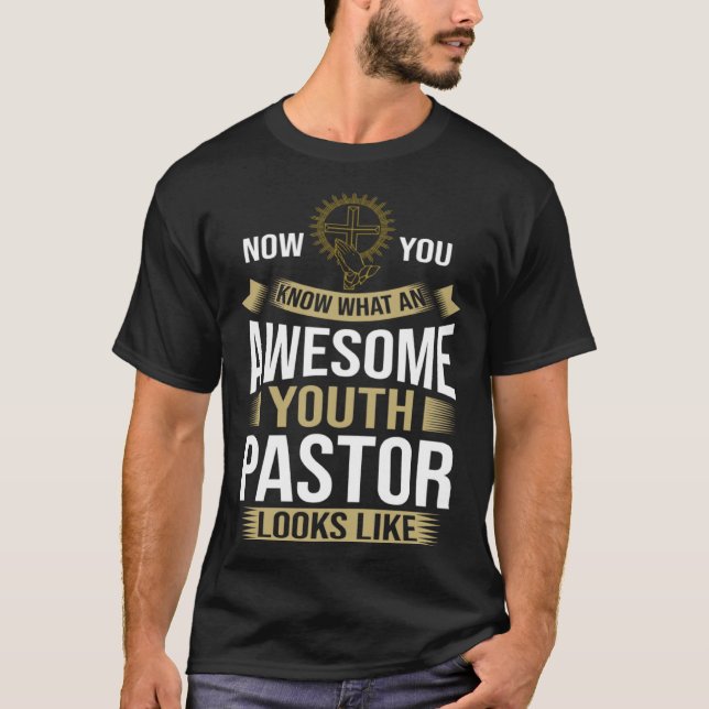 Youth Pastor Church Minister Clergy Christian Jesu T-Shirt (Front)