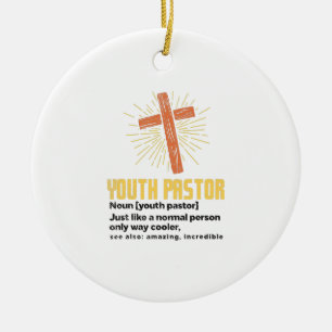 Youth Pastor, Funny Pastor Ceramic Ornament