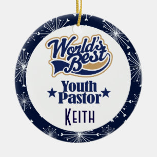 Youth Pastor Personalised Gift Ornament