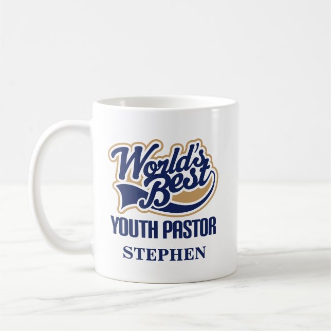 Youth Pastor Personalised Mug Gift (Left)