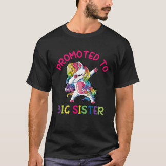Youth Promoted to Big sister dabbing unicorn toddl T-Shirt