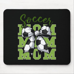 Youth Soccer Mum Coquette Bow Cute Sister Toddler Mouse Pad
