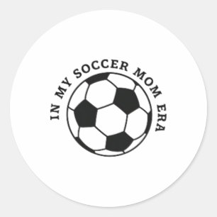 Youth Soccer Mum, Team Mum Soccer Game Days Mum Si Classic Round Sticker