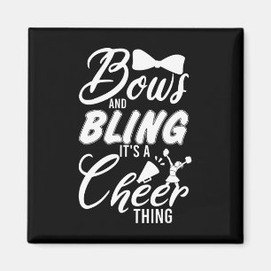 Youth Team Cute Cheerleader Bows And Bling Its A C Magnet