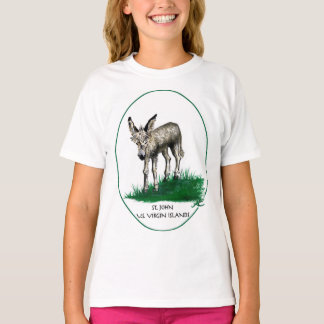 Youth tshirt with Baby Donkey, St.John,USVI