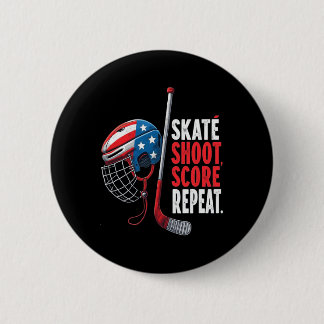 Youth Usa Ice Hockey Jersey Ice Boys Hockey Birthd 6 Cm Round Badge