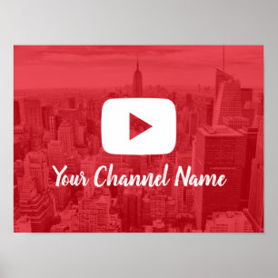 Youtube Channel Custom Photo Youtuber Poster