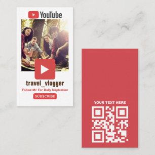 Youtube channel  promotion T-Shirt Business Card
