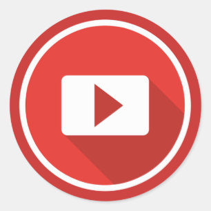 YouTube poster is great Classic Round Sticker