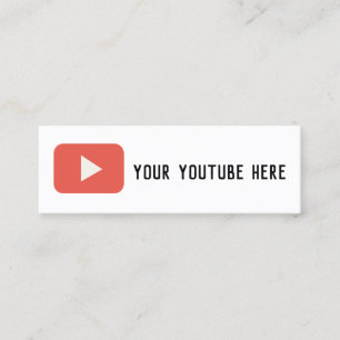 youtube social media modern grunge business card
