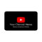 Youtube Vlogger Channel With QR Code Black