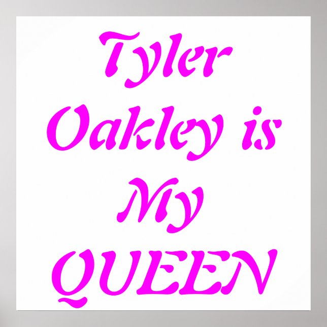 Youtuber Tyler Oakley Poster (Front)