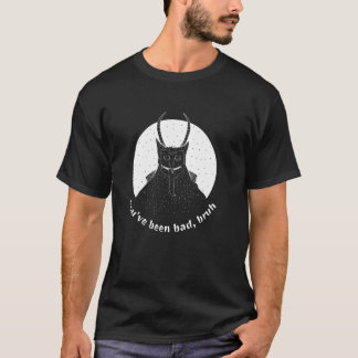 You've Been Bad Bruh - Funny Krampus Bad Santa Gra T-Shirt