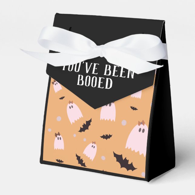 You've Been Booed Ghosts With Bows Halloween Favour Box (Front Side)