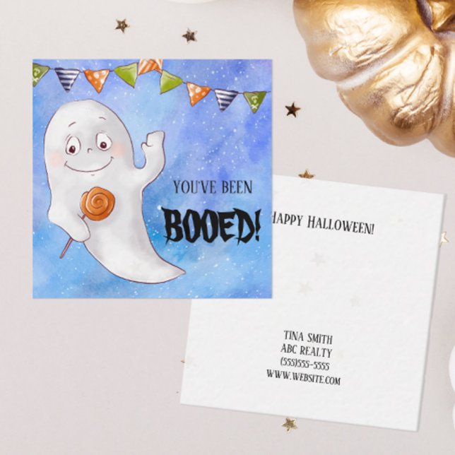 You've Been Booed Halloween Card (Easily personalize this cute pop by card with just a few clicks.)