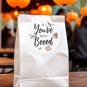 You've Been Booed Neighbourhood Halloween Game Classic Round Sticker