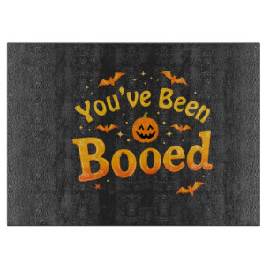 You've been booed Spooky Pumpkin Halloween Cutting Board