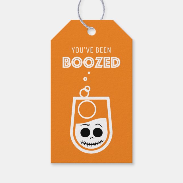 You've Been BOOZED! Gift Tags (Front)