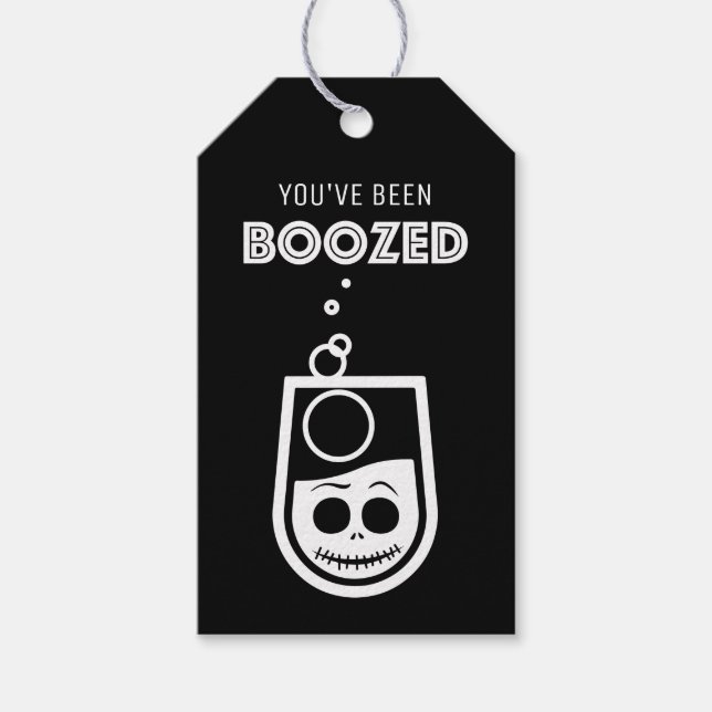 You've Been BOOZED! Gift Tags (Front)