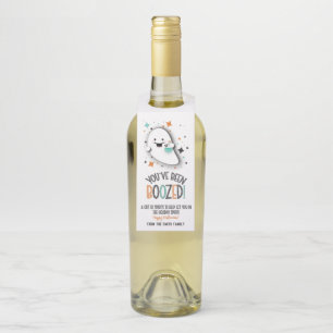 You've Been Boozed Wine Beer Alcohol Halloween Bottle Tag