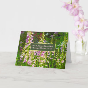 "You've Been Like A 2nd Mother To me"/floral Card