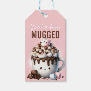 You've Been Mugged Cute  Hot Cocoa Clip Art  Gift Tags