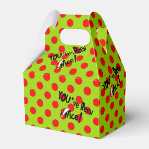 You've Been Naughty Or Nice Happy Holidays Party Favour Box