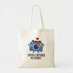 You've Captured My Heart Funny Camera Pun  Tote Bag