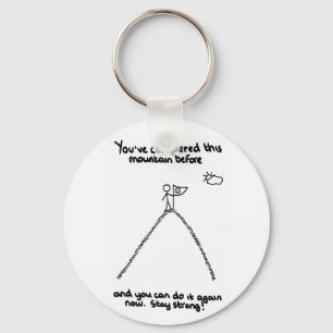 You've Conquered This Mountain Before Key Ring