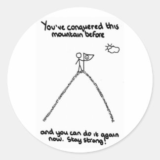 You've Conquered This Mountain Before Stickers
