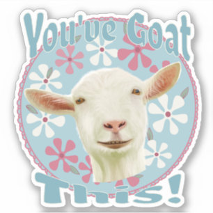 You've Goat This! Encouraging Goat Pink and Blue