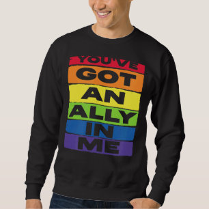 You've Got An Ally In Me LGBT Rainbow Flag Support Sweatshirt