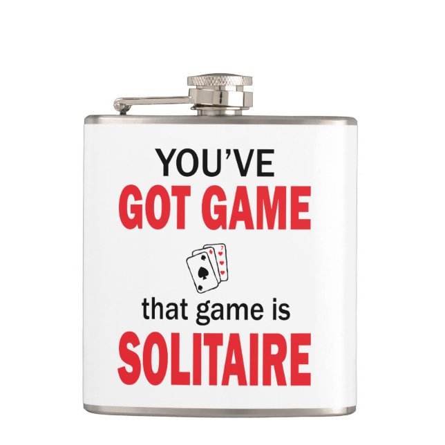 You've Got Game Hip Flask (Front)