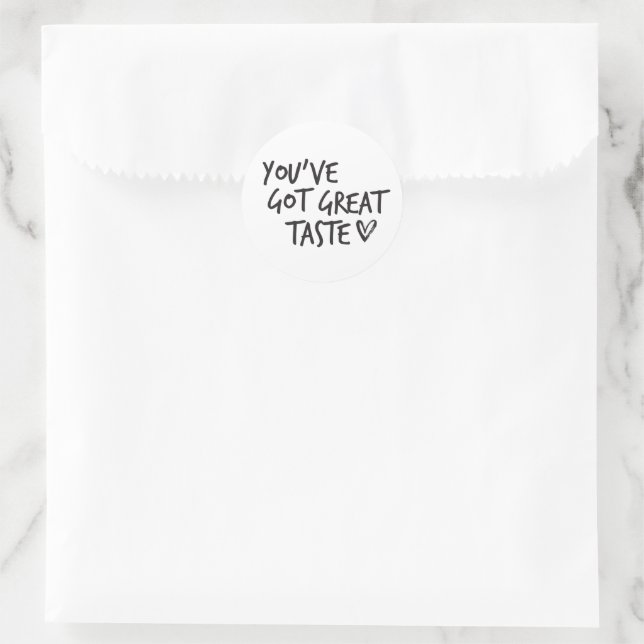 You've Got Great Taste Thank You Stickers - Labels (Bag)