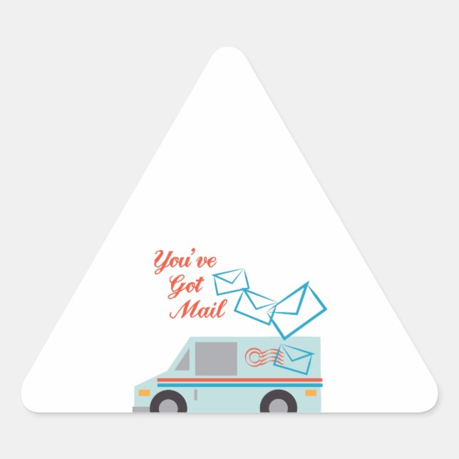 You've Got Mail Triangle Sticker (Front)