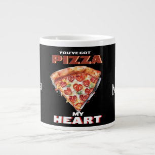 You've Got Pizza My Heart Black Large Coffee Mug