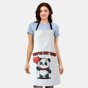 You've Got This Panda Bear Encouragement Gift Apron